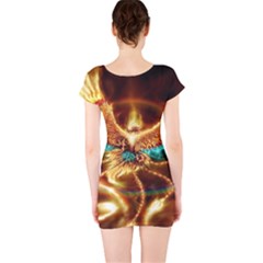Short Sleeve Bodycon Dress Back Short Sleeve Bodycon Dress Back