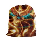 Fire Eagle Art Drawstring Pouch (XXL)