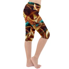 Lightweight Velour Cropped Yoga Leggings 