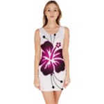 Pink Hawaiian Flower Bodycon Dress