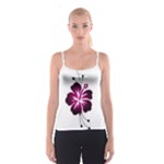 Pink Hawaiian Flower Spaghetti Strap Top