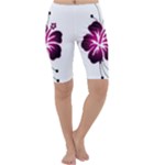 Pink Hawaiian Flower Cropped Leggings 