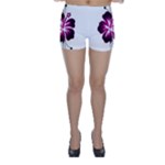 Pink Hawaiian Flower Skinny Shorts