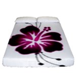 Pink Hawaiian Flower Fitted Sheet (King Size)