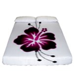 Pink Hawaiian Flower Fitted Sheet (California King Size)
