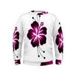 Pink Hawaiian Flower Kids  Sweatshirt