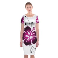 Classic Short Sleeve Midi Dress Front Classic Short Sleeve Midi Dress Front