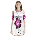 Shoulder Cutout Velvet One Piece 