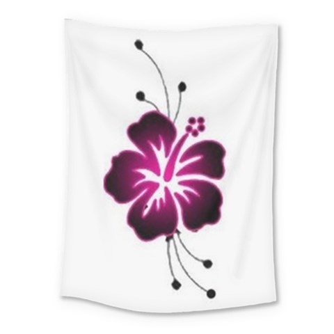 Pink Hawaiian Flower Medium Tapestry from ArtsNow.com