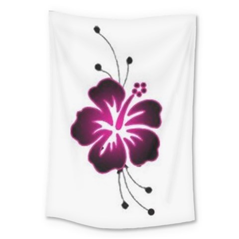 Pink Hawaiian Flower Large Tapestry from ArtsNow.com