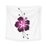 Pink Hawaiian Flower Square Tapestry (Small)