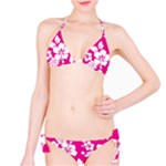 Pink Hawaiian Flowers Classic Bikini Set