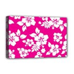 Pink Hawaiian Flowers Deluxe Canvas 18  x 12  (Stretched)
