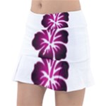 Pink Hawaiian Flower Tennis Skirt