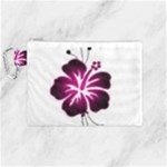 Pink Hawaiian Flower Canvas Cosmetic Bag (Medium)