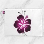 Pink Hawaiian Flower Canvas Cosmetic Bag (XXL)