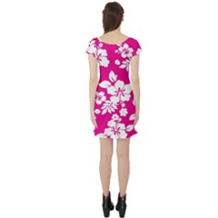 Short Sleeve Skater Dress Back Short Sleeve Skater Dress Back