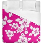 Pink Hawaiian Flowers Duvet Cover (King Size)