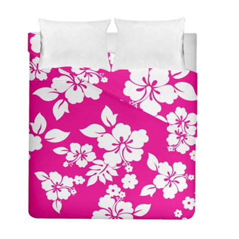 Pink Hawaiian Flowers Duvet Cover Double Side (Full/ Double Size) from ArtsNow.com