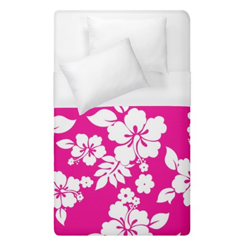 Pink Hawaiian Flowers Duvet Cover (Single Size) from ArtsNow.com