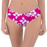 Pink Hawaiian Flowers Reversible Classic Bikini Bottoms