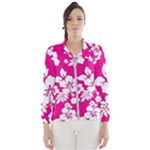 Pink Hawaiian Flowers Women s Windbreaker