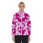 Pink Hawaiian Flowers Winter Jacket