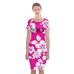 Classic Short Sleeve Midi Dress Front Classic Short Sleeve Midi Dress Front