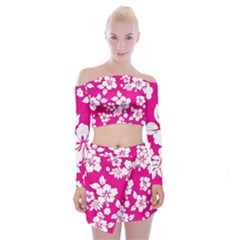 Off Shoulder Top with Mini Skirt Set 