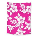 Pink Hawaiian Flowers Medium Tapestry