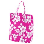 Pink Hawaiian Flowers Giant Grocery Tote