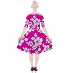 Quarter Sleeve A-Line Dress 