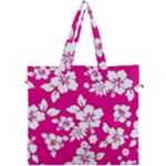 Pink Hawaiian Flowers Canvas Travel Bag