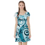 Design Art (design 13) Short Sleeve Skater Dress