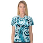 Design Art (design 13) V-Neck Sport Mesh Tee