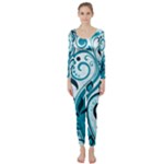 Design Art (design 13) Long Sleeve Catsuit
