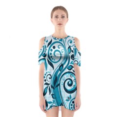Shoulder Cutout One Piece Dress 