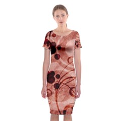 Classic Short Sleeve Midi Dress Front Classic Short Sleeve Midi Dress Front