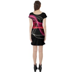 Short Sleeve Skater Dress Back Short Sleeve Skater Dress Back