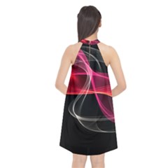 Halter Neckline Chiffon Dress  