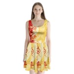 Design Art (design 6) Split Back Mini Dress 