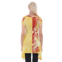 Short Sleeve Side Drop Tunic 