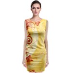 Design Art (design 6) Sleeveless Velvet Midi Dress