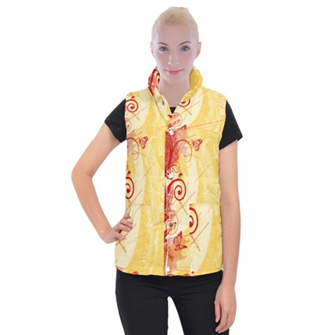 Design Art (design 6) Women s Button Up Vest from ArtsNow.com