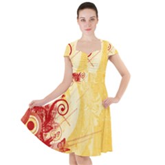 Cap Sleeve Midi Dress 