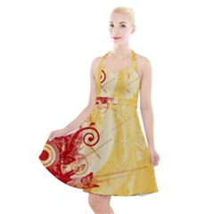 Halter Party Swing Dress  