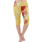 Design Art (design 6) Lightweight Velour Cropped Yoga Leggings