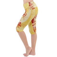 Lightweight Velour Cropped Yoga Leggings 
