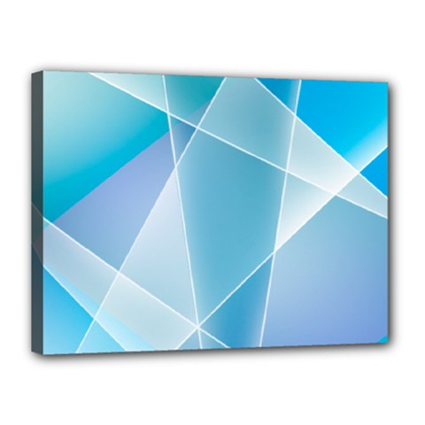 Blue Lights Canvas 16  x 12  (Stretched) from ArtsNow.com