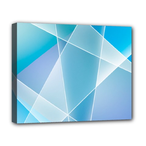 Blue Lights Deluxe Canvas 20  x 16  (Stretched) from ArtsNow.com